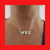 Name Necklace with Shell Letters