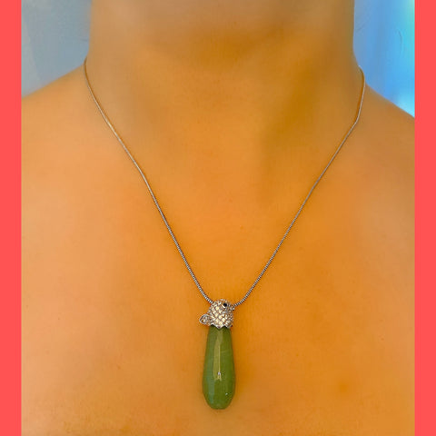 Aventurine Bird Necklace
