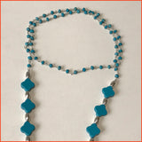 Spectacle Chain with Clover Shaped Turquoise