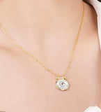 Two Tone Sterling Silver Medallion