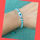 MOP Shell Evil Eye Bracelet