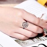 Adjustable Sterling Silver Tree of Life Ring