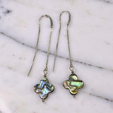 Clover shape Abalone Earring Threads