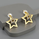Double Sided Star Earring Studs