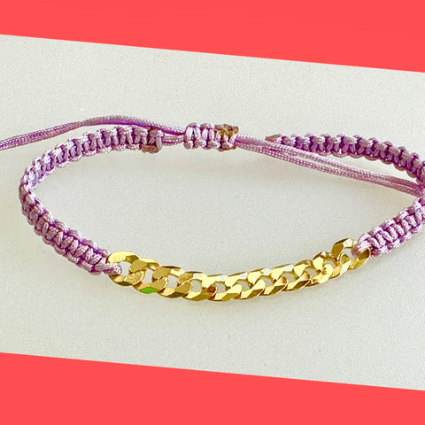 Gold Chain Braided Bracelet