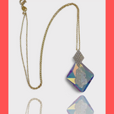 Swarovski Growing Rhombus Crystal AB Necklace