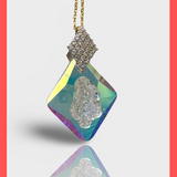 Swarovski Growing Rhombus Crystal AB Necklace