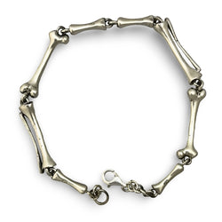 Sterling Silver Bone Bracelet