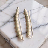 Sterling Silver Ear Climber with Gemstone