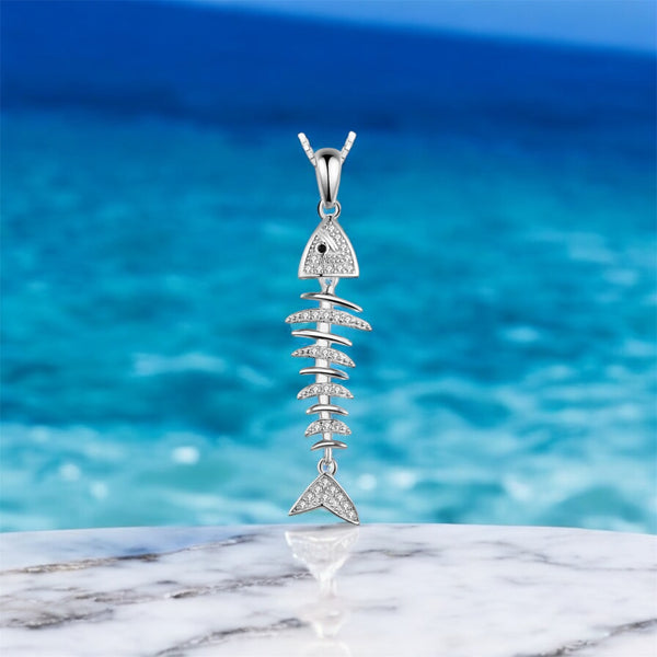 Sterling Silver Fishbone Pendant