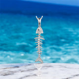 Sterling Silver Fishbone Pendant