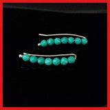 Earrings; Turquoise Ear Climber