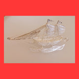 Solid Silver Filigree Boat; SFB1