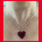 Heart Poppy Necklace