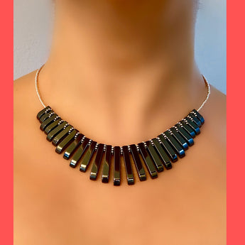 Hematite Spikes Necklace