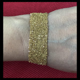 Gold-plated Silver Italian Mesh Chain Bracelet