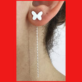 Sterling silver Butterfly Ear Threader