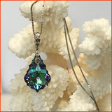 Swarovski Vitrail Light Baroque crystal Necklace