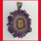 Amethyst Slice Pendant