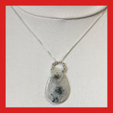Solar Quartz Pendant with Sterling Silver Balls bail