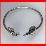Twistable Sterling Silver Elephant Bangle
