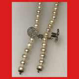 Freshwater pearls parallel necklace