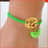 Neon Green Braided Bracelet