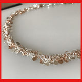 Rose Gold and Sterling Silver Busy Chain Necklace
