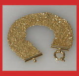 Gold-plated Silver Italian Mesh Chain Bracelet
