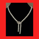 Freshwater pearls parallel necklace