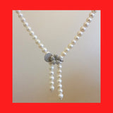 Freshwater pearls parallel necklace