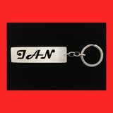 Sterling Silver Personalised Name Keyring