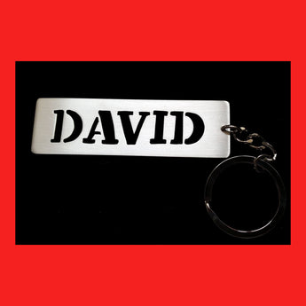 Sterling Silver Personalised Name Keyring