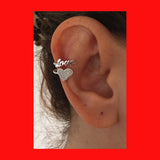 Heart & Love Ear Cuff