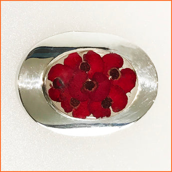Real Poppy Brooch