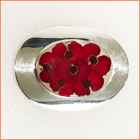 Real Poppy Brooch
