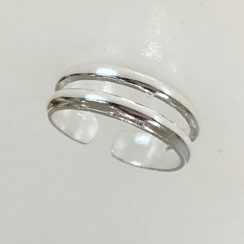 Sterling Silver Double Band Toe Ring
