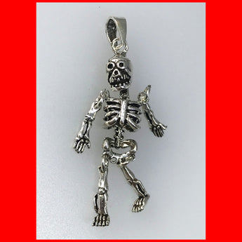 Sterling Silver Loose Skeleton Pendant