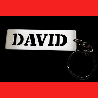 Sterling Silver Personalised Name Keyring