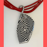 Swarovski Zebra Pattern Pendant