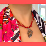 Swarovski Zebra Pattern Pendant