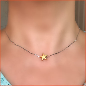 Gold-plated Star Necklace