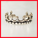 Sterling Silver Crown Toe Ring, Finger Tip