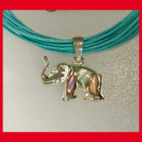 Elephant Pendant with Mother of Pearl