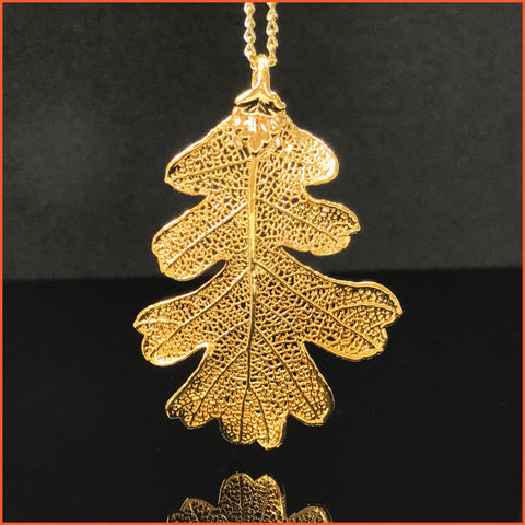 Goldplated Leaf (Oak) Necklace