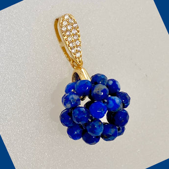Lapis Lazuli Cluster Ball Pendant
