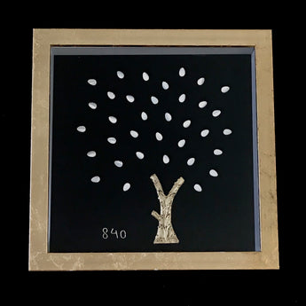 24ct Gold Leaf Plated Silver Filigree Tree in Frame