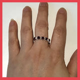Swarovski Chaton Montees Elasticated Ring