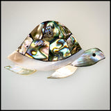 Abalone Turtle Brooch