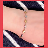 Stainless Steel Multi Colour Heart Bracelet